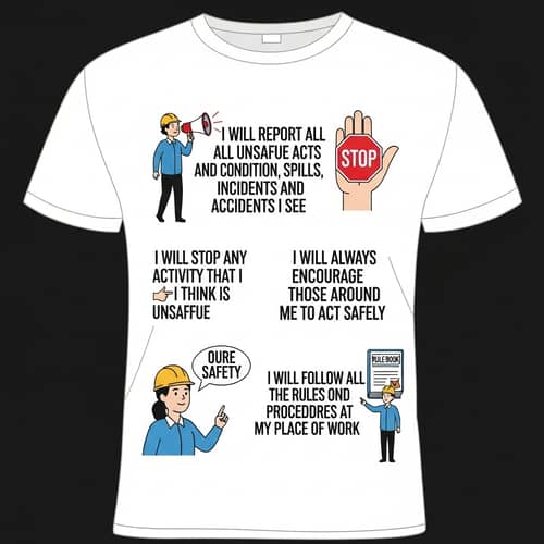 HSSE Campaign T-shirt Design | Key Safety Behaviors