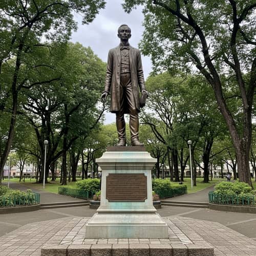 Bronze Monument of Filipino Man in 19th Century Attire