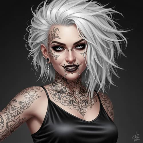 Fantasy Gothic Woman Art | Photorealistic Illustration