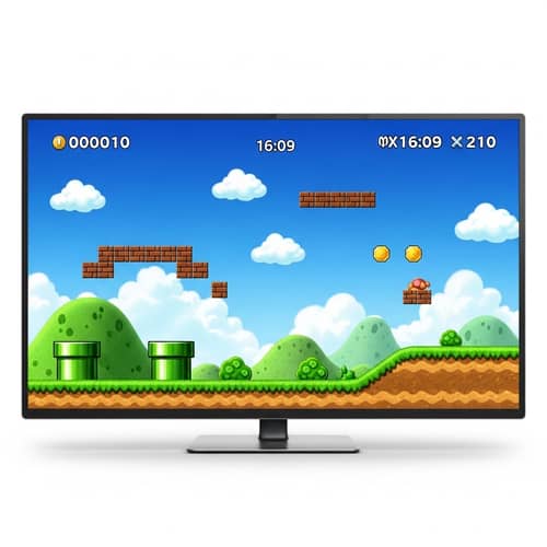 Classic Platform Video Game Inspired Gaming Background