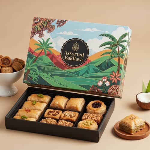 Exquisite Assorted Baklava Box Inspired by Nusantara Cultures