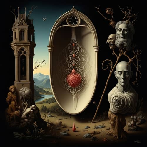 Surrealistic Final Breath Art: Gothic & Dreamlike Imagery