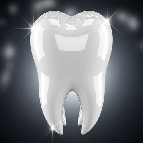 Brilliantly Shining Molar Tooth
