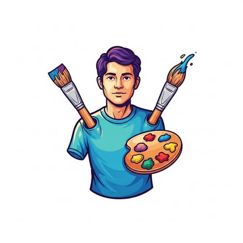 Colorful Painter Illustration | Unique Artwork