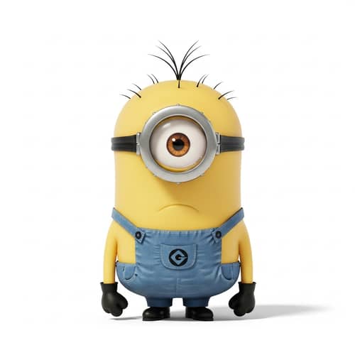 Sad Minion Character from Despicable Me: Expressing Melancholy