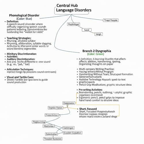 Language Disorders Mind Map: Definitions & Strategies for Educators