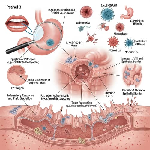 Pathophysiology of Acute Infectious Diarrhea in Elderly