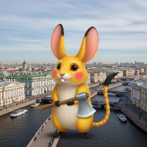 Adorable Creature in St. Petersburg with Shiny Axe | Website