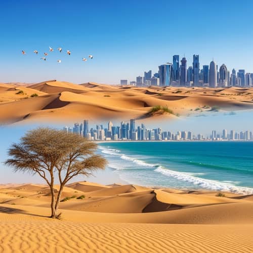 Discover Natural Beauty of Qatar | Sand Dunes, Sea Views & Cityscape