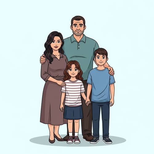 Family of Four Portraits