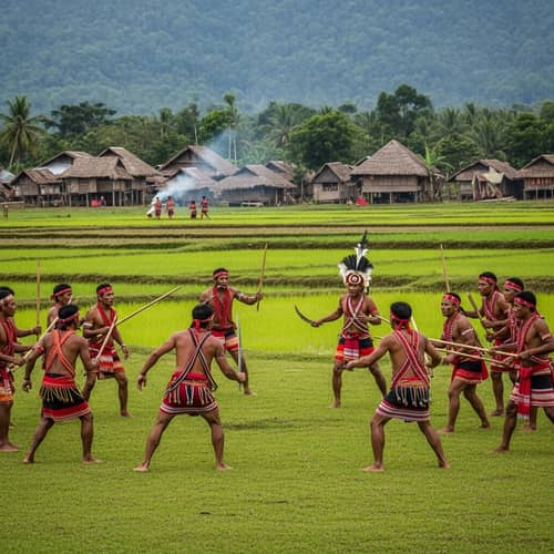 Indigenous Village in the Philippines: Aeta Tribal Combat
