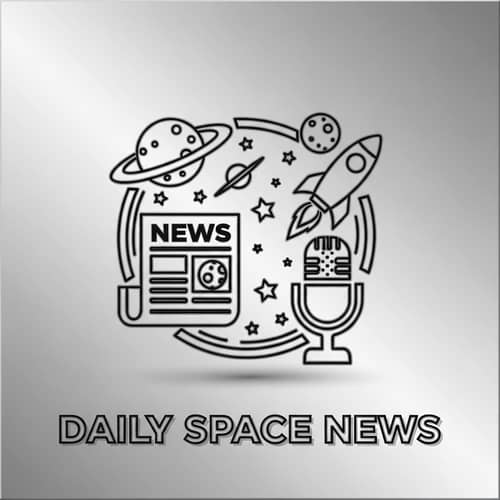 Daily Space News Icon | Metallic Design