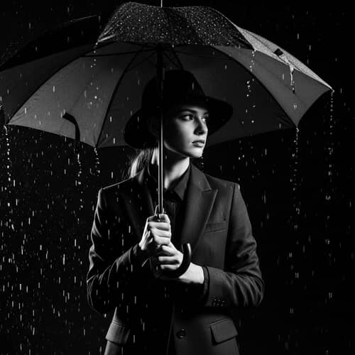 Sensual Black and White Portrait: Helmut Newton Inspired Fashion Photography