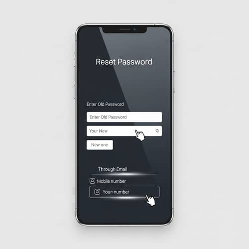 Reset Password Interface: Sleek and Modern Design