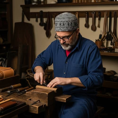 Traditional Artisan Leather-Working Process