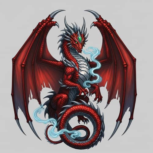 Intricately Designed Dragon T-Shirt Print