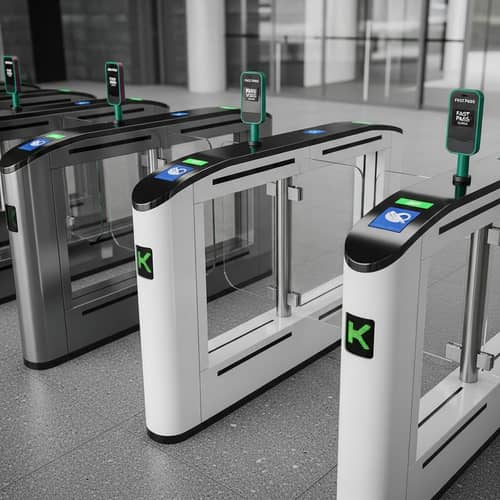 Modern Glass Turnstile Designs for Fast Pass Systems