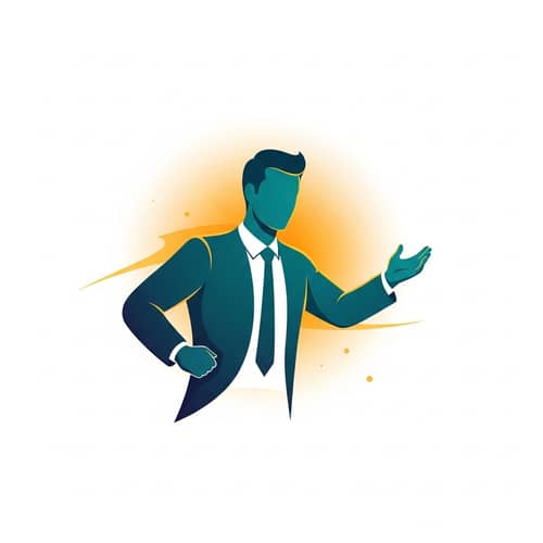 Animated Man Logo - Creative Design