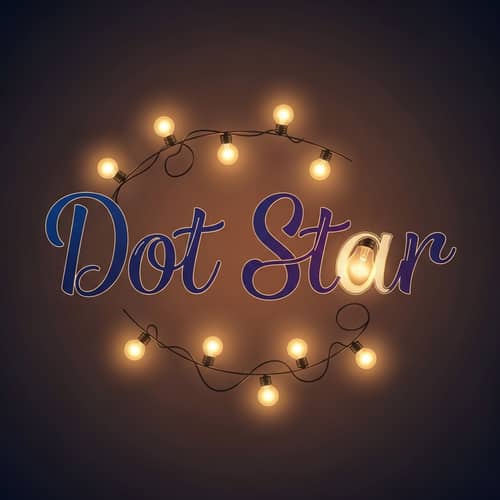 Dot Star Logo Design | Warm String of Lights | Brand Identity
