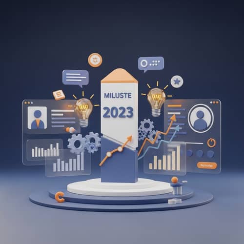 Triumphant 2023 Milestone Marker in Digital Environment