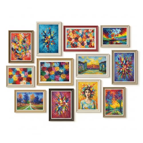 Colorful 30cm x 40cm Paintings Gallery Wall