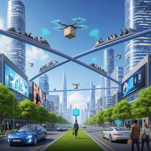 Future Country with Advanced Technology - Vision of Progress