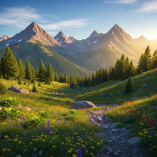 Tranquil Mountain Landscape - Inspiring Nature Views