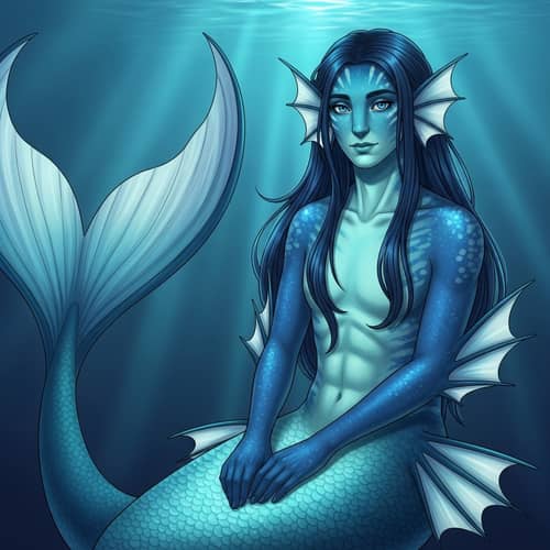 Aquatic Humanoid Inspired by the Sea