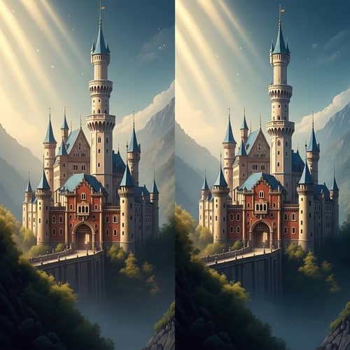 Majestic Castle in Enchanting Landscape | Fantasy Artwork