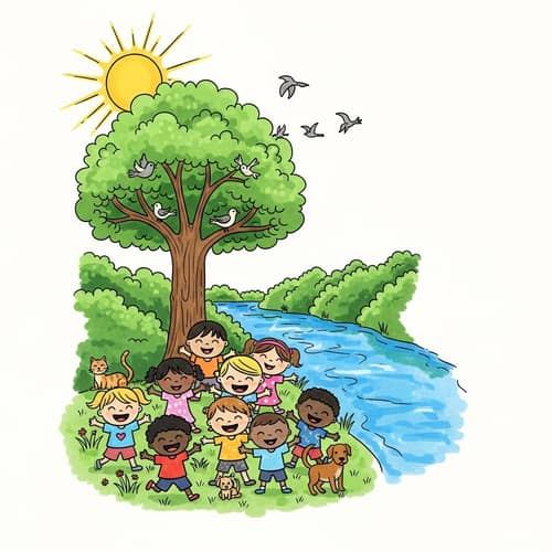 Importance of Life Doodle: Beauty & Diversity of Nature
