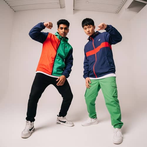 Vibrant K-Pop Streetwear Photoshoot | Urban Culture Fashion