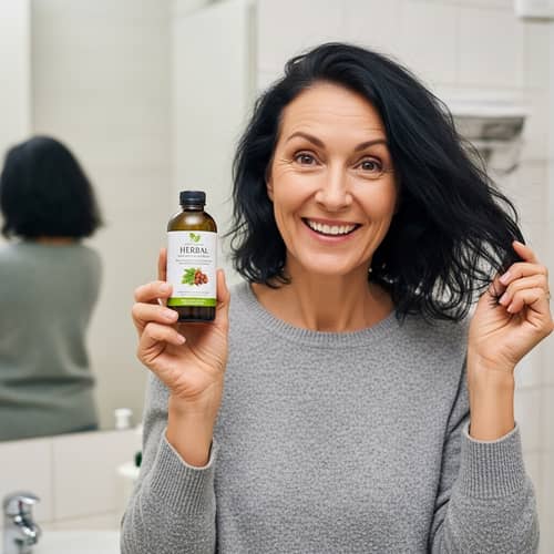 Herbal Product Transforms White Hair to Black: Before & After