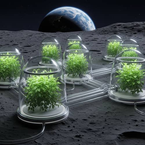 Lunar Glass Cultivation Capsules | Thriving Green Plants