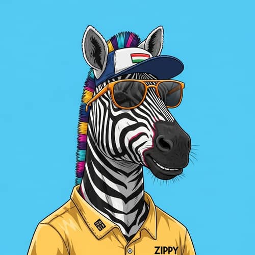 Meet Zippy the Energetic Zebra: Fun Adventures Await!