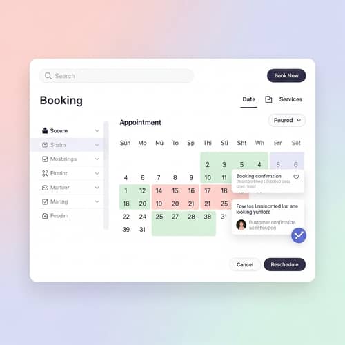 User-Friendly Booking Interface Design