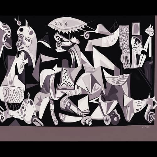 Abstract Music Video Illustrations Inspired by Picasso