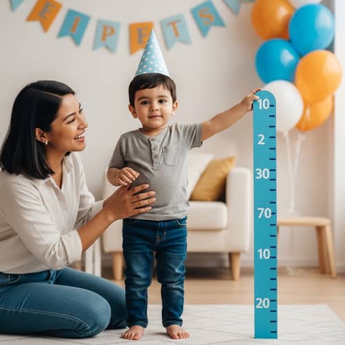 Celebrating Child's Milestones with South-Asian Mother