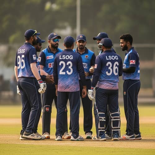 Energetic Rajkot LSOG Cricket Team - Diverse and Intense Players