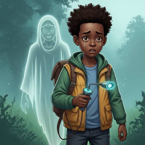 African Boy Ghost Hunt | Spooky Hunt Behind Sad Child