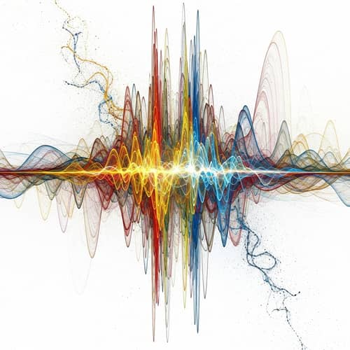 Vibrant Energies in Quantum Field: Primary Colors Art