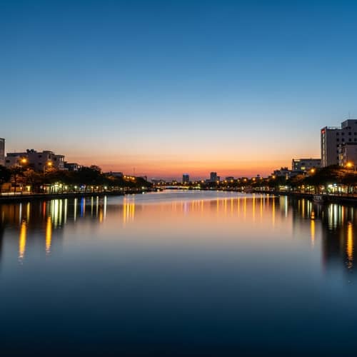 Tranquil Saigon River View at Sunset | Vietnam
