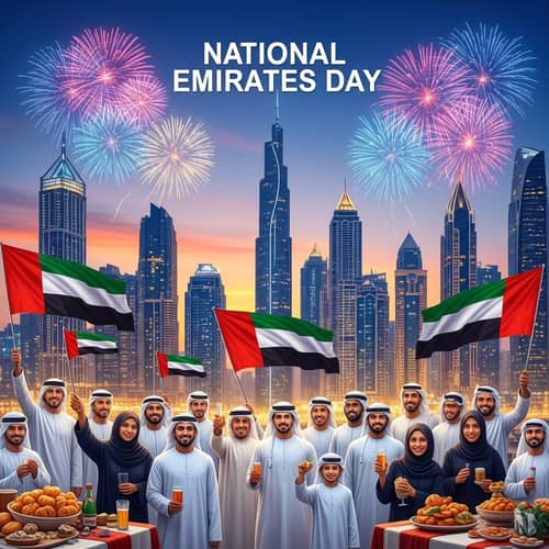 National Emirates Day Celebration with Spectacular Skyline Views