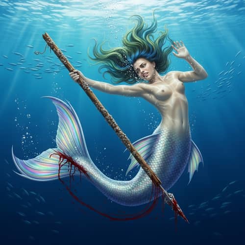 Struggling Mermaid in the Sea | Survival Story