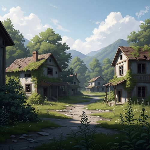 Abandoned Buildings Reclaimed by Nature - Haunting Landscape