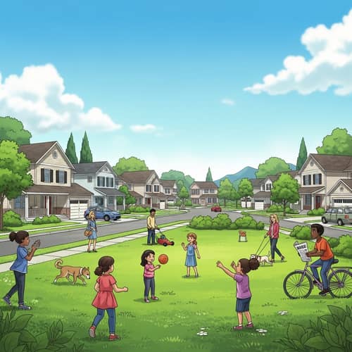 Diverse Suburban Neighbourhood | Community Spirit & Harmony