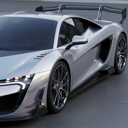 Hyper-Modern Super Car with Aerodynamic Design