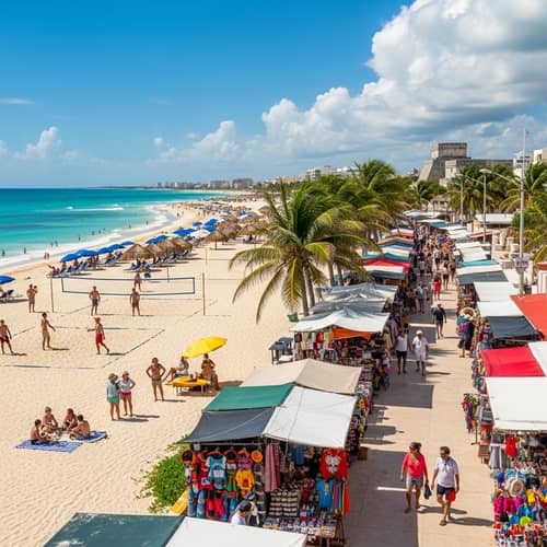 Cancún Tourism: Vibrant Beach Scene and Mexican Culture