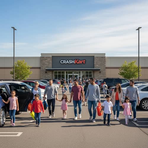 Diverse Families Head to CrashKart for Family Fun Day