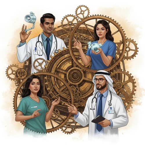 Steampunk Interconnectivity Art: Medical Genre Illustration