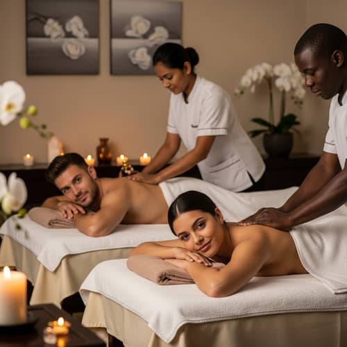 Luxurious Couples Massage in Serene Spa Setting